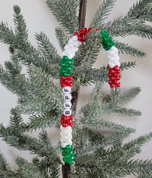 Handmade Candy Cane Ornament - BFPF Special